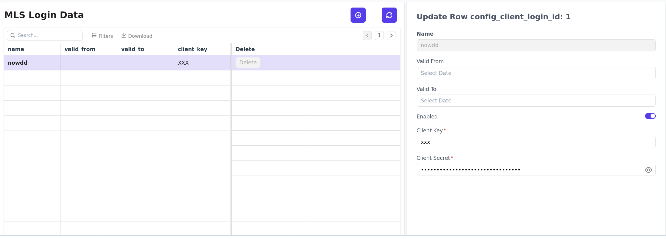 Schema Editor Screenshot