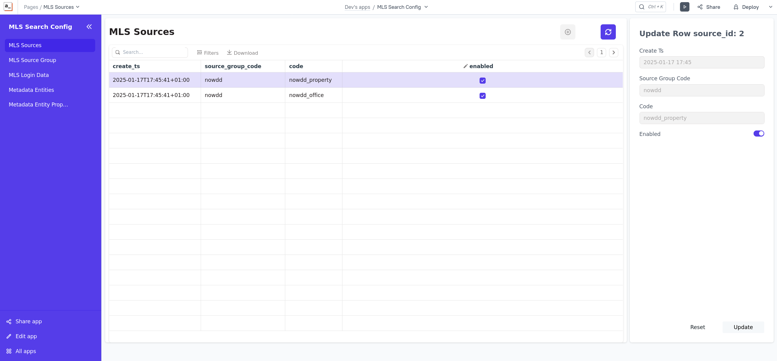 Dashboard Screenshot